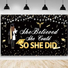 Nurse Graduation Backdrop She Believed She Could So She Did Photography Backgrou