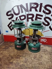 Coleman Lantern lot of (2) 220’s Double Mantle Group of 2 Parts Or Repair