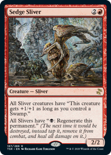 MTG Sedge Sliver - Foil, Time Spiral Remastered, Lightly Played, English