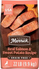 Merrick Grain-Free Real Salmon  Sweet Potato Recipe Dry Dog Food, 22-lb bag