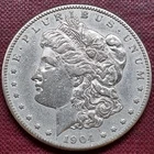 ◢ 1904 S Morgan Silver Dollar ◣1$ AU - UNC Key San Francisco Mint #98790