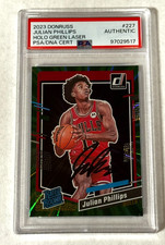 Julian Phillips Rated Rookie Holo Green Laser 2023-24 Donruss #227 PSA/DNA