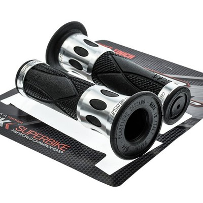 Lenkergriffe ALU SILBER für Honda NX 650 Dominator NX 250 VFR 1200 VFR 800