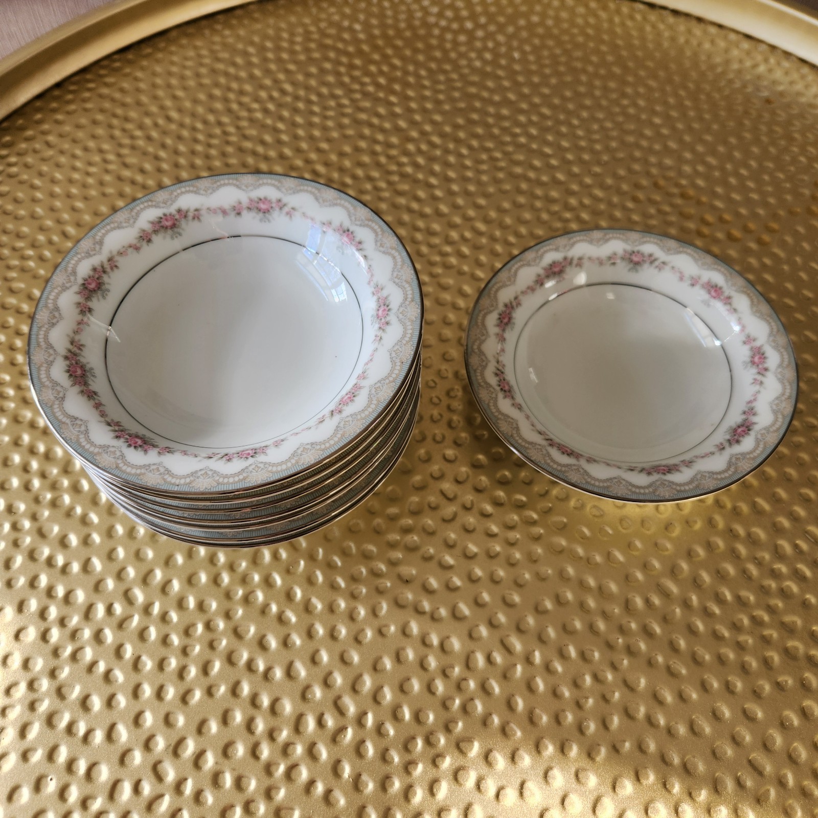 Noritake China GLENWOOD 5770 Set of 8 Dessert/Berry Bowls