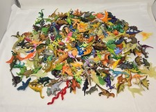 DINOSAURS SMALL PLASTIC RUBBER TOYS FIGURINES MIXED LOT 3.3 POUNDS