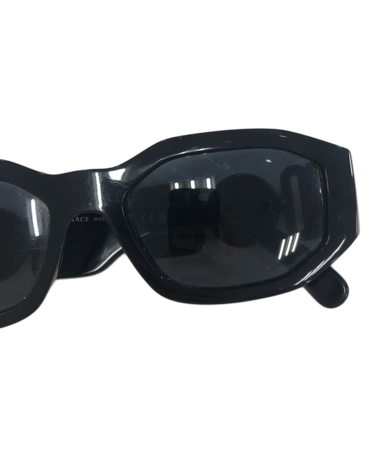 VERSACE Octagonal Sunglasses MOD4361 Black Used 53-18-140 Men's Fashion Acces... thumbnail 9