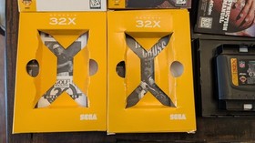 Sega Genesis 2 /32 X Lot. Controllers, Cords 3 Games Tested Golf NFL Moto Cross