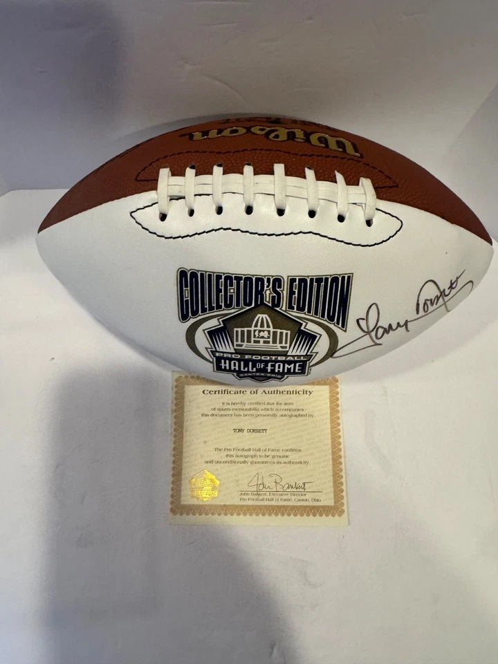 Tony Dorsett - Dallas Cowboys Salón de la Fama del Fútbol Profesional Autografiado Certificado de Autenticidad Foto 4 de 4