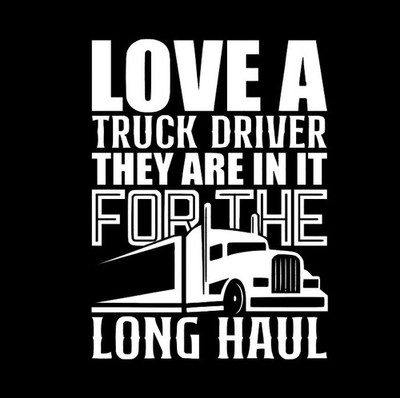 Love a Truck Driver Decal, Self Adhesive, Truck/car decal, Easy Apply