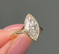 IGI 4.00Ct Marquse EF Lab Grown Diamond Split...