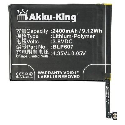 Akku-King Akku für Oneplus E1000 E1005 Oneplus X X Dual Sim - ersetzt BLP607