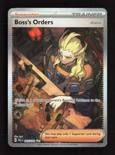 Boss's Orders (Ghetsis) 265/193 Paldea Evolved Pokemon NM