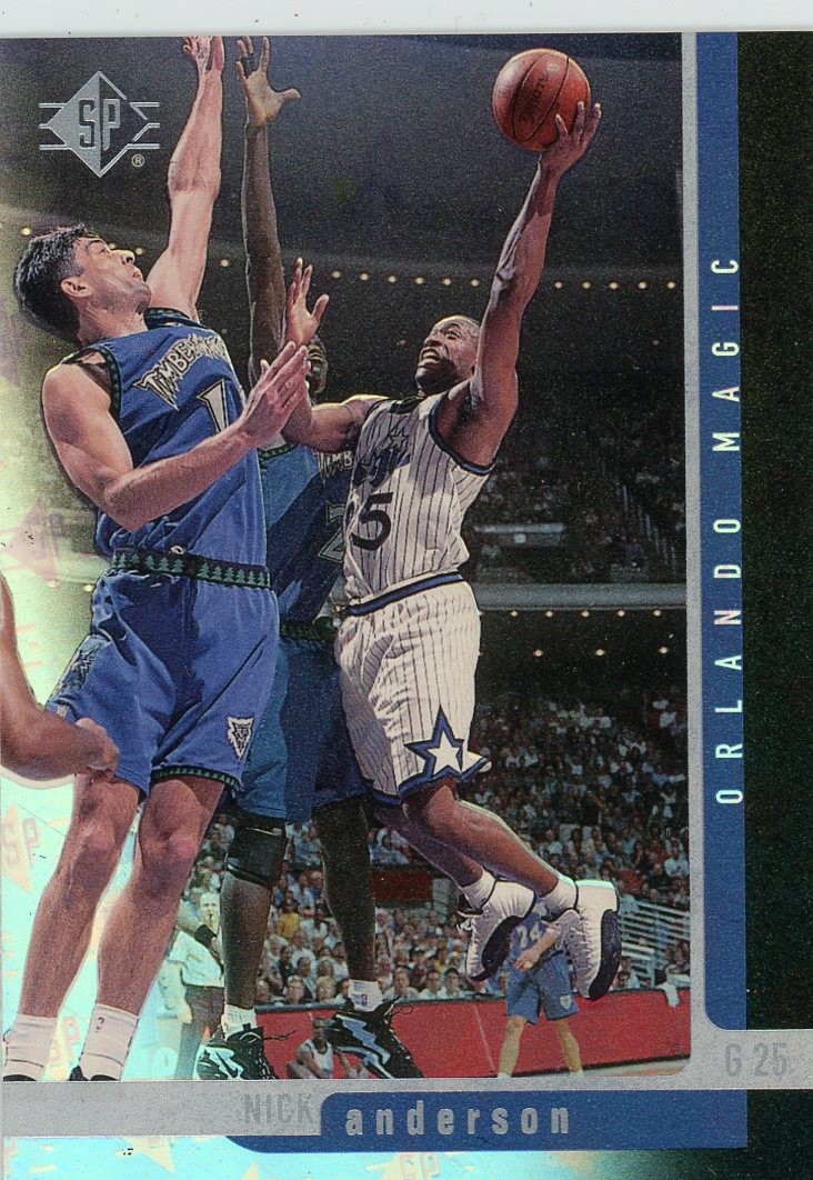 1996-97 SP #77 Nick Anderson Orlando Magic
