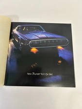Vintage 1968 Ford Thunderbird T-bird Brochure Booklet Car Vehicle Advertising
