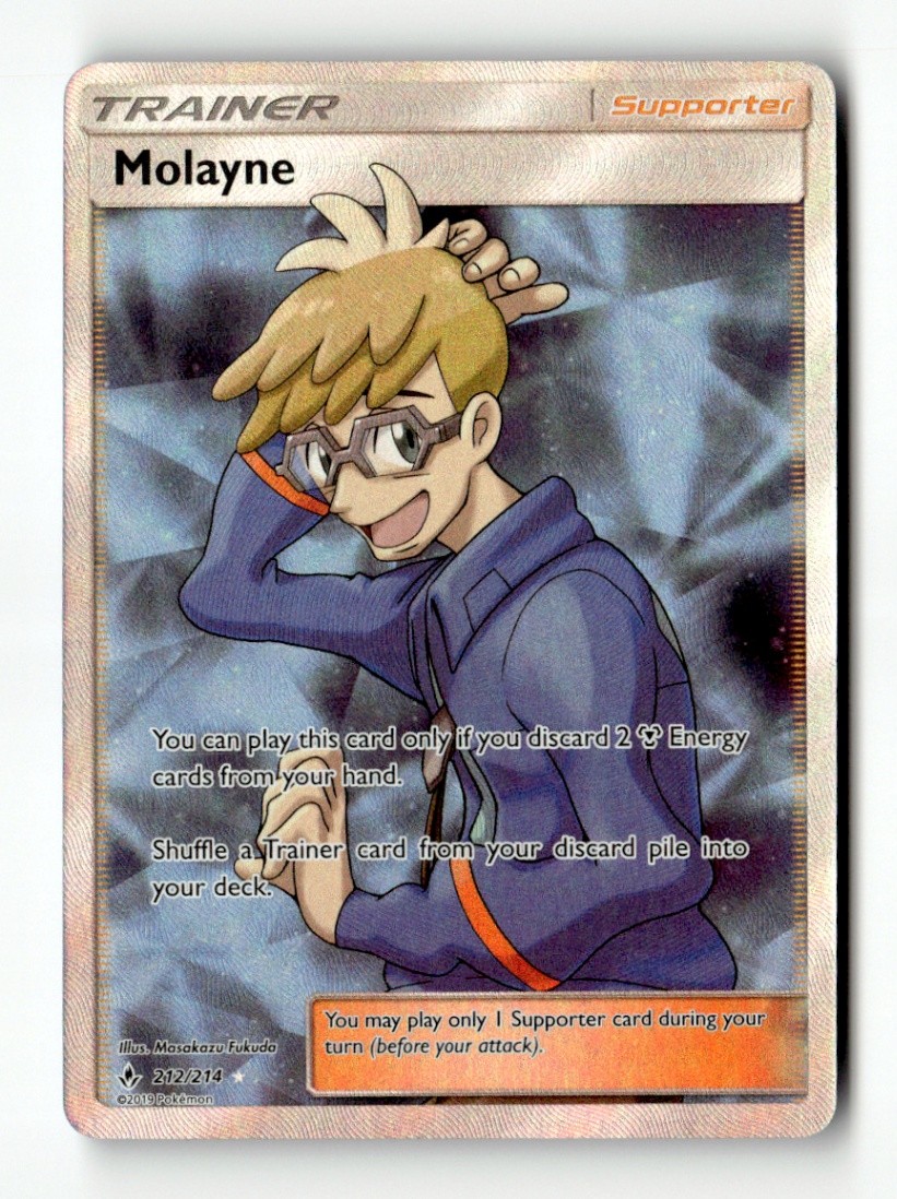 Molayne (Full Art) Ultra Rare Holo SM - Unbroken Bonds 212/214 NM Pokémon TCG