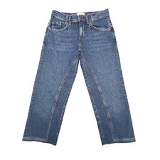 We The Free Blue Curved Seam Wide Leg Jeans Women 26