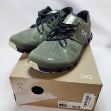 On Cloud X 3 Running Shoes Mens 10.5 Olive Reseda Green Training Sneakers New