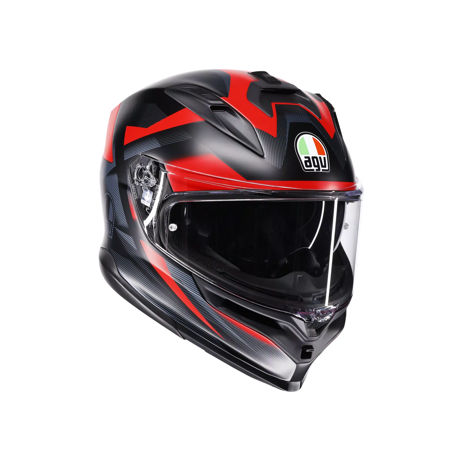 AGV K7 Glimpse Matt Black Red ECE 22.06 Full Face Motorcycle Helmet L