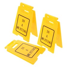 3 Pcs Desk Warning Signs Humor Funny Mini Office Signage Caution for