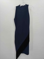 Pre-Owned Milly Navy Size Large Knit Short Sleeveless Dress