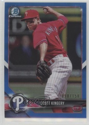 2018 Bowman Chrome Prospects Blue Refractor 8/150 Scott Kingery Rookie RC 0c6