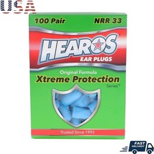 Noise Reduction Foam Earplugs NRR 33 Decibels Comfortable Sleep Study Travel New