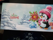 diamond dot christmas card with envelope new blank inside
