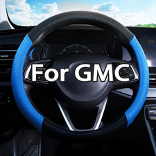 For 2007-2014 GMC Yukon SLT XL SLE Denali -Leather Wrap Steering Wheel Cover