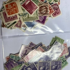 200 Used Postage Stamps Half From U.s. The Other Half Foreign Mix