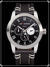 L&F Mechanik Herrenuhr PANTERA Mechanical Watch – Date, Day & 24-Hour Display