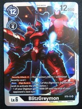 BlitzGreymon ST5-13 SR Foil - Digimon Card #2ZS