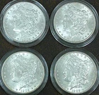 US 1902-O Morgan Dollar x4  **