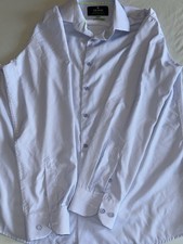Tom Baine Performance Men's Long Sleeve Dress Shirt Large Slim Fit Wrinkle Free