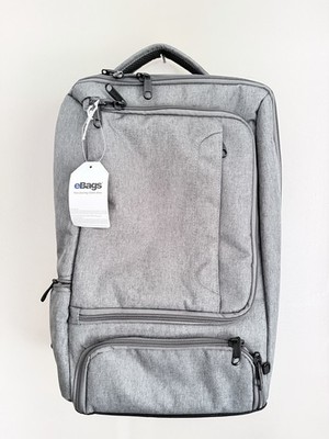 Ebags Professional Slim Backpack Laptop Heathered Graphite Travel Bag NWT