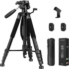 Tripod Camera Tripods, 74" Tripod for Camera Phone Video Recording, Heavy Duty C