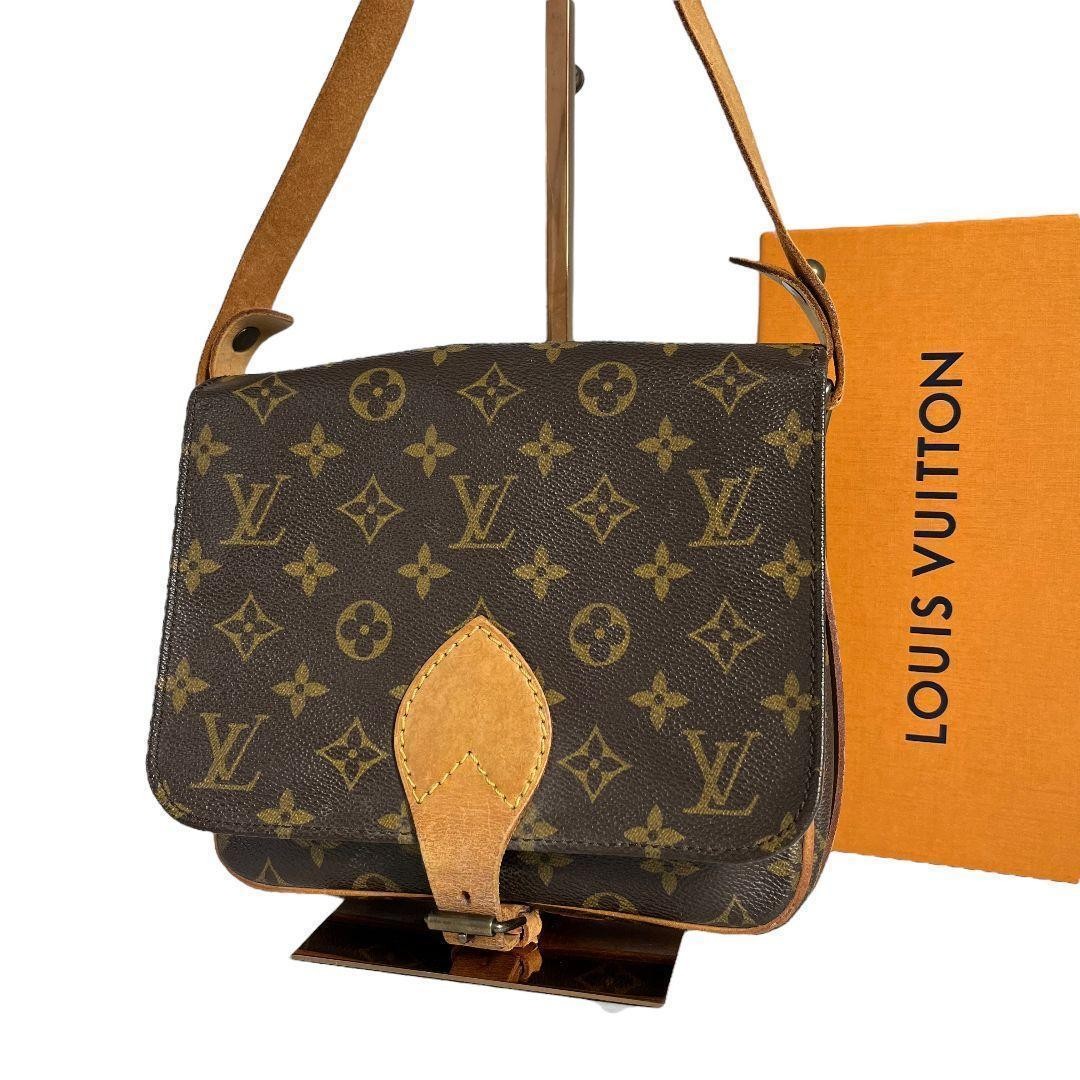 Louis Vuitton Monogram Cartesier MM Shoulder Crossbody Bag Pre-Owned Authentic