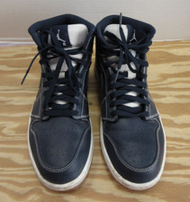 Jordan Nike Sneakers Men 10 Blue Air Jumpman 1 Retro Re2pect Derek Jeter Mid *