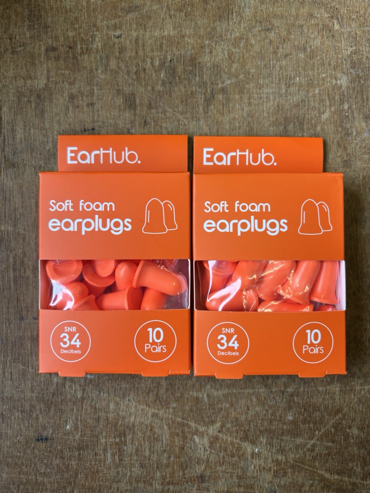 EarHub premium foam Earplugs, SNR 34dB 10 Pairs x4 (20 Pairs) Brand New - Image 3
