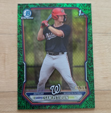Topps 2026 Bowman Chrome Sam Petersen Nationals 1st Bowman 42/99 3-Card Lot