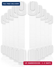 10 Pack Cabinet Locks Baby Proofing, Child Proof Cabinet Locks with 3M Adhesive