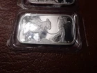 2  Silver Towne The Miner 1Oz .999 Fine Silver  Bars miner burro