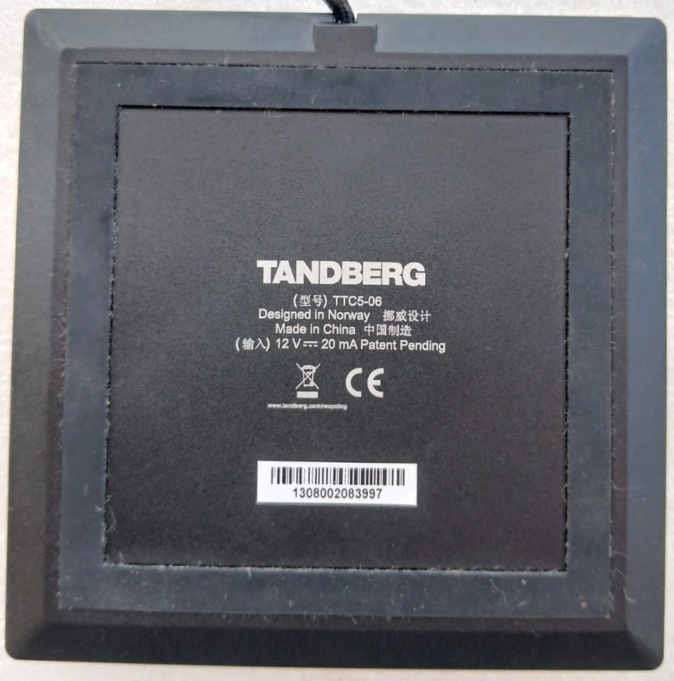 Micrófono de mesa Cisco Tandberg TTC05-06 - Micrófono de conferencia usado Foto 2 de 3