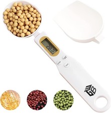 Digital Spoon Scale Electronic Measuring Spoon with 2 Replaceable Spoons, Food