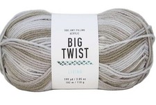 NWT Big Twist Living Charcoal Var Dyelot 19/3101 110g 182m 100 Anti Pilling Ac