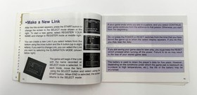 Zelda 2 Adventure of Link NES Manual, Falta Cubierta, Est&eacute;ticamente Defecto