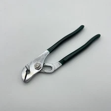 Vintage Diamond Diamalloy 6-1/2” Groove Slip Joint Pliers Horseshoe Green USA