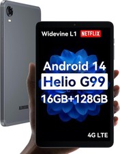ALLDOCUBE Android 14 Tablet 8.4 in 16 128GB FHD 1920x1200 Widevine L1 4G GPS