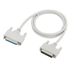 Parallel Port Printer Cable DB25 Male to Female 1.4m Male USB to Female Beige