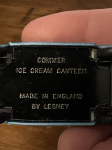 Matchbox Lesney #47 Commer Ice Cream Canteen Regular Wheels Lyons Maid 1963 Blue - Picture 8 of 10