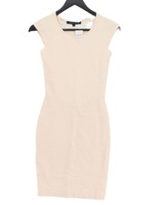 French Connection Bodycon Midi Dress UK8 in Cream